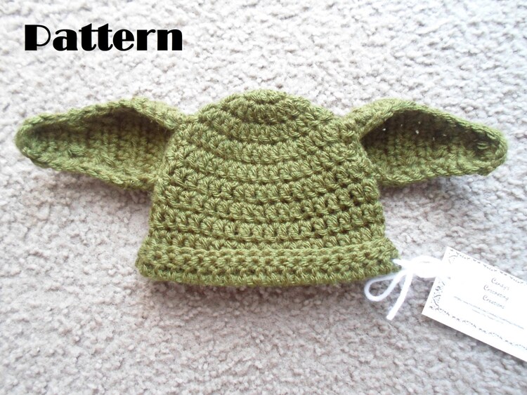 Crochet PDF Pattern. Yoda Hat Instant by DarlingBabyCreations