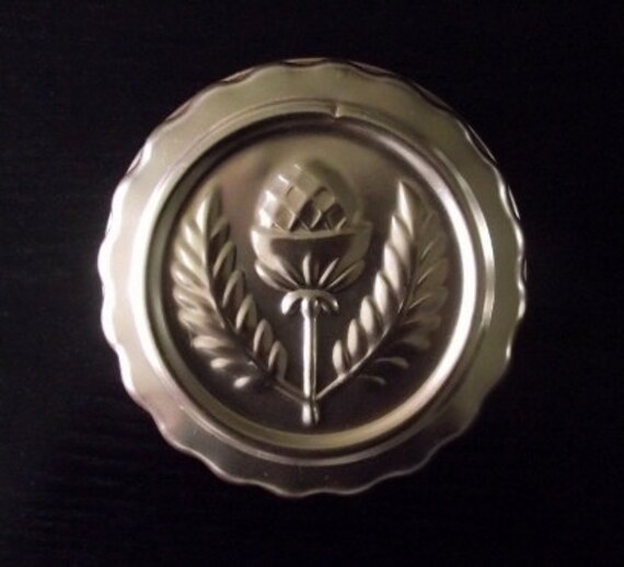 Vintage 1960s Small Jello Mold Pink Copper Color Aluminum