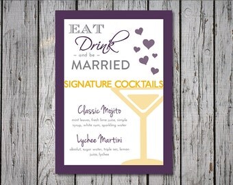 drink signature sign