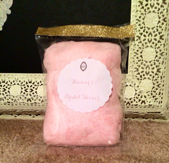 Custom Cotton Candy Bags Set Of 15 Glitter Personalized 4533