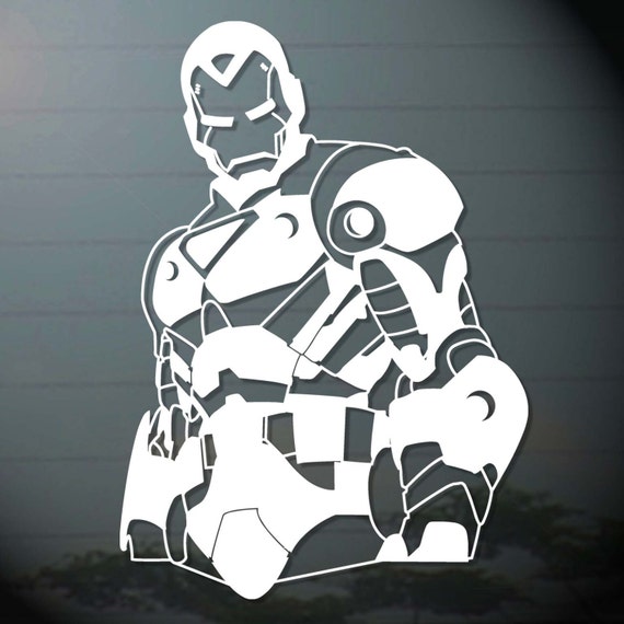 1 piece ironman iron  man  super hero vinyl decals  sticker  vinyl