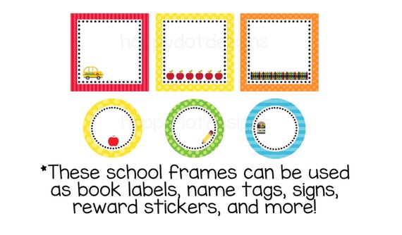 items similar to printable school labelsstickers for