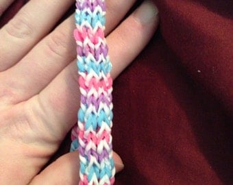 Double Inverted Fishtail Rainbow loom Bracelet