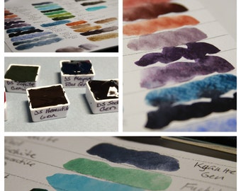 Primatek Watercolor Paint by Daniel Smith - Hand Poured Half Pans - (You choose the color)