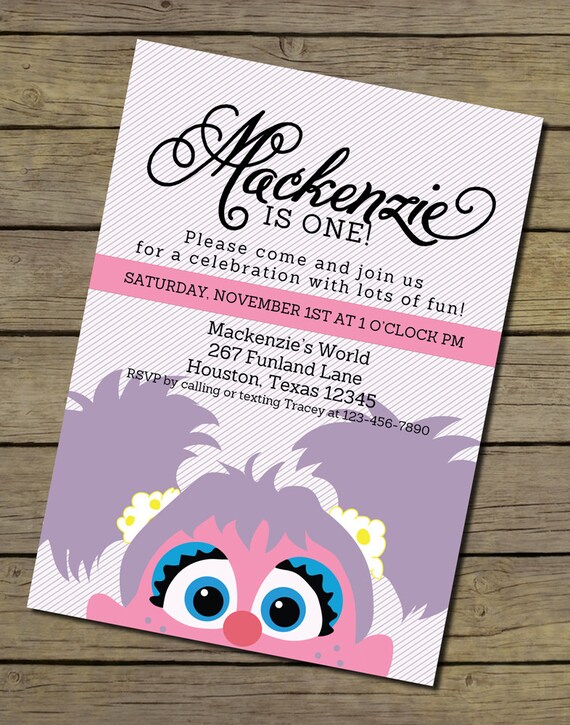 Abby Cadabby Invitation Abby Cadabby Invite By Charlesalexdesign