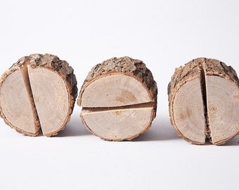 10 pieces rustic place card holders, Wedding placecard, table number holder, Rustic weddings table decor