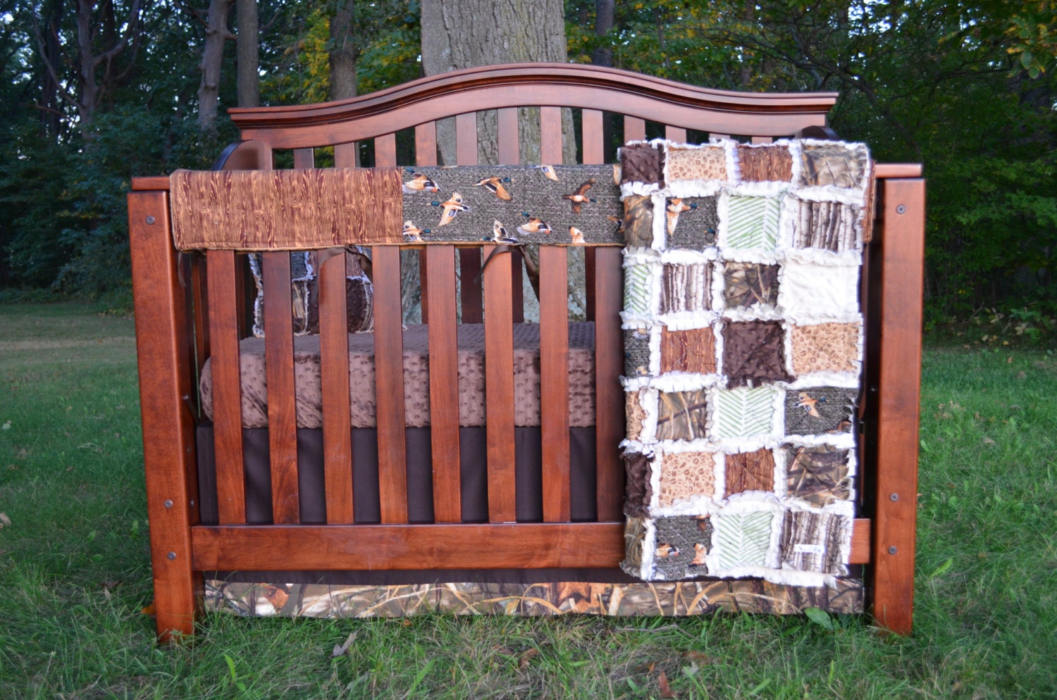 Bumperless DUCK HUNT Baby Bedding and Nursery Sets by OCKBaby