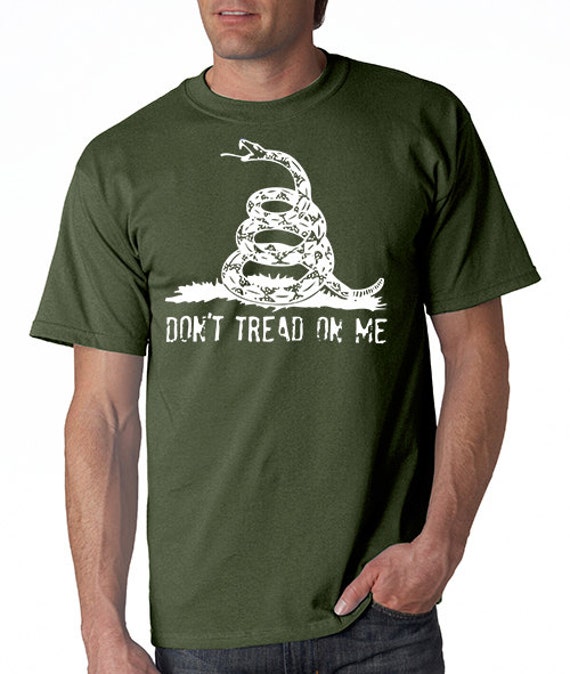 Don't Tread on Me Tee Shirt Gadsen Flag Tea by TrendingApparel1