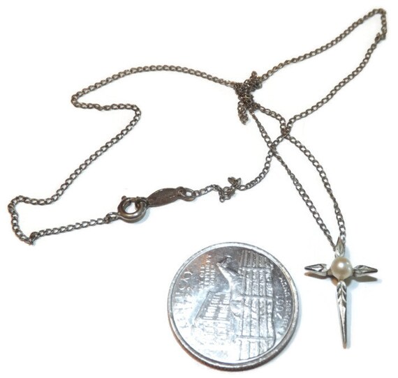 Marvel Sterling Silver Necklace 17 Necklace with Cross