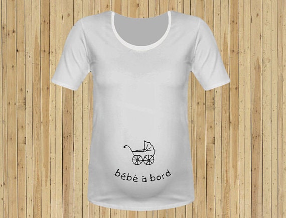 baby on board Maternity t shirt top tee tshirt by Piano2015