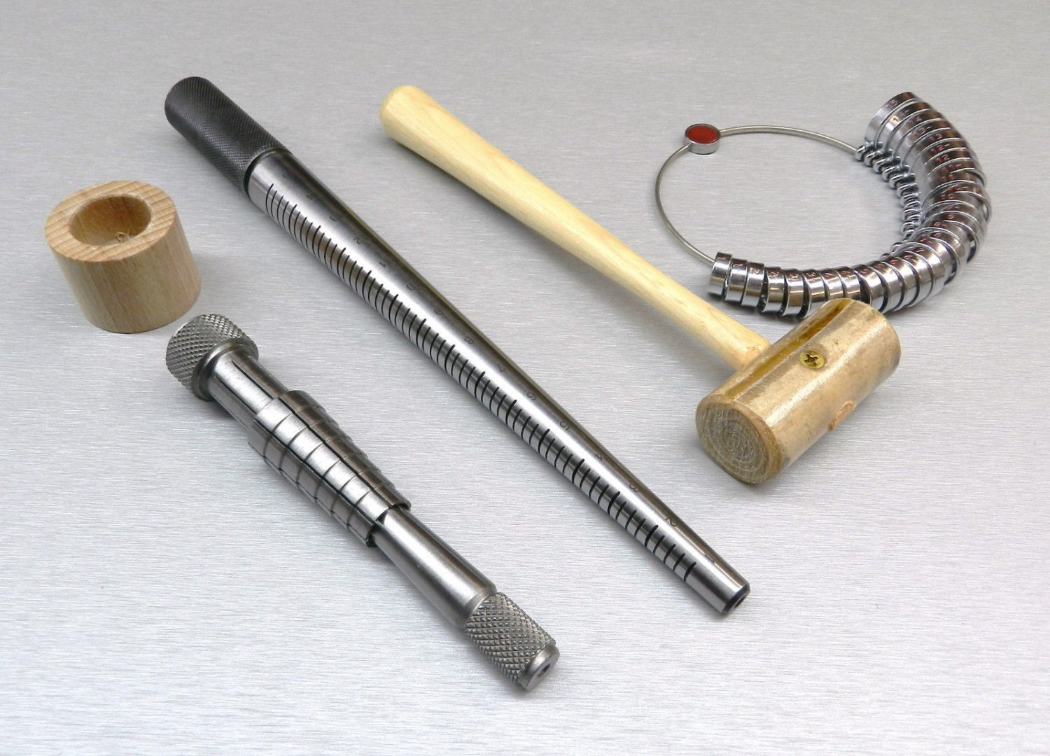 ring stretcher kit mandrel wide finger gauge rawhide