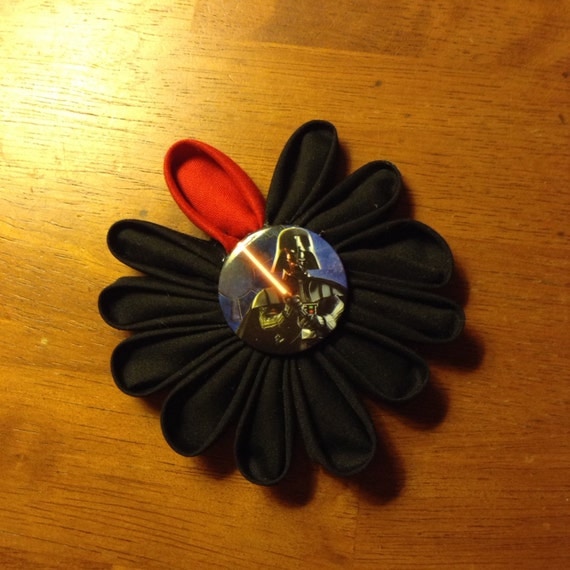 Star Wars Darth Vader flower by FieldsofGeek on Etsy