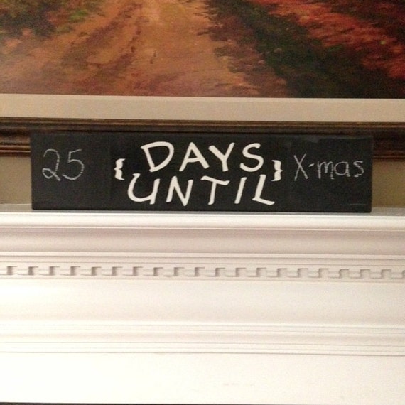 Days Until Chalkboard Countdown Sign