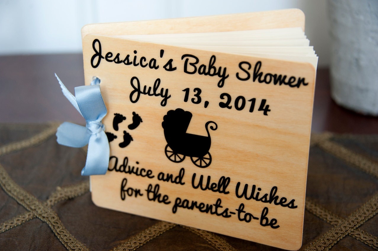 personalized guest book baby shower advice by TheTreeofLifeGifts