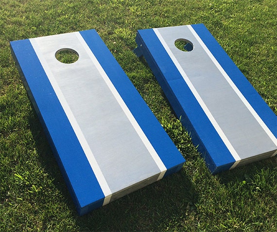 Items similar to Two Toned Team Colored Corn Hole Boards - Blue ...