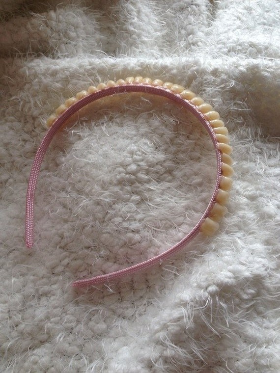 tooth fairy tiara teeth headband goth pastel cult party kei