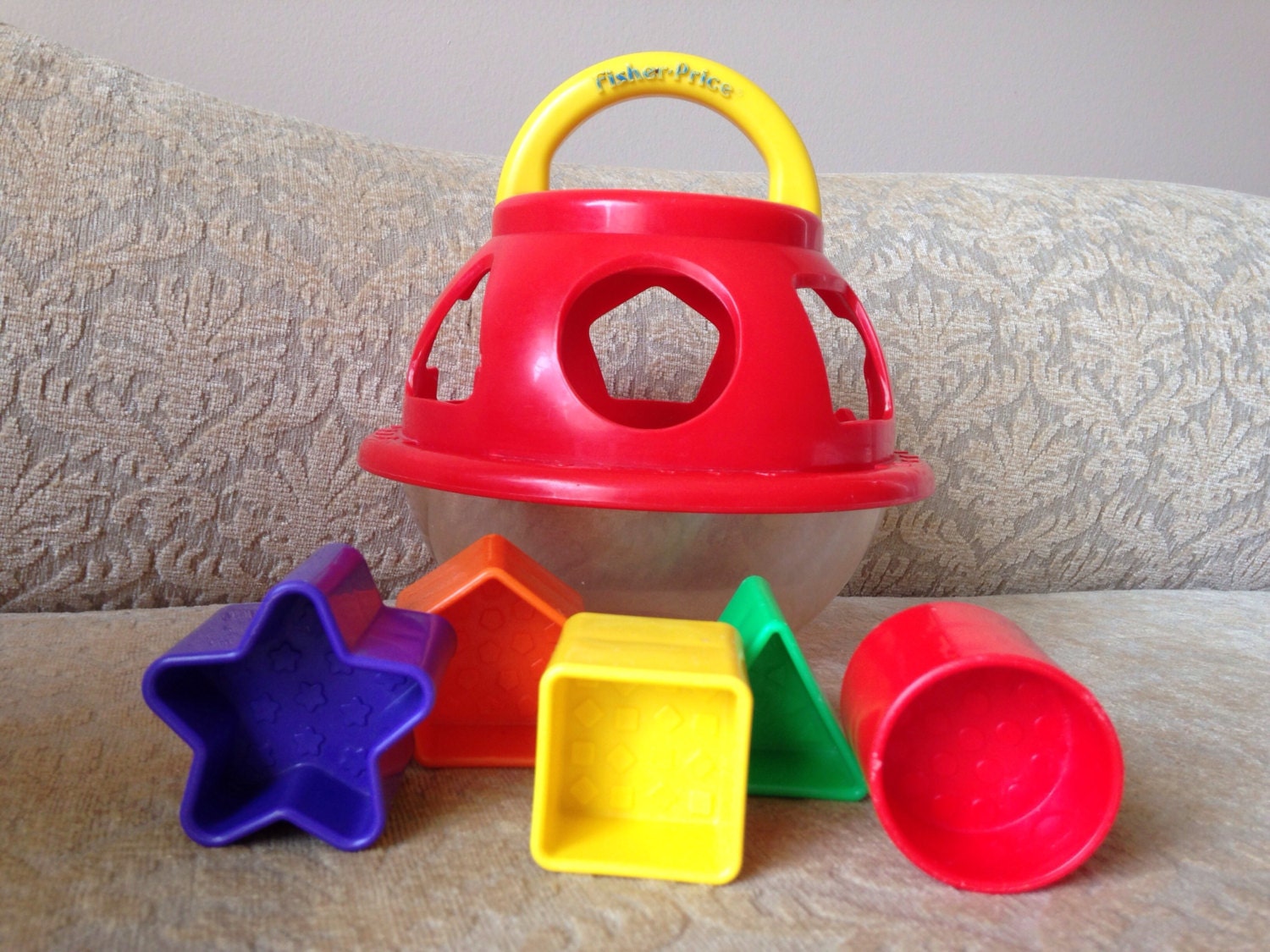 Vintage 1992 Fisher Price Shape Sorter Ball by TrendyfedsTreasures