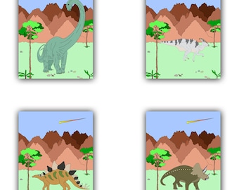 Items similar to ABC Dinosaurs Photo Prints or Cards for Kids Room or ...