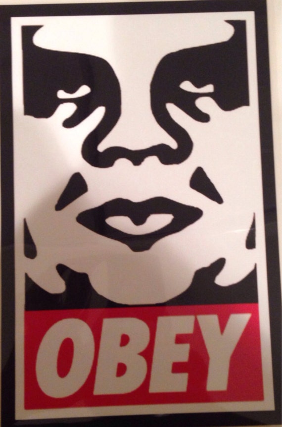 Obey iron on heat transfer by sportyz on Etsy