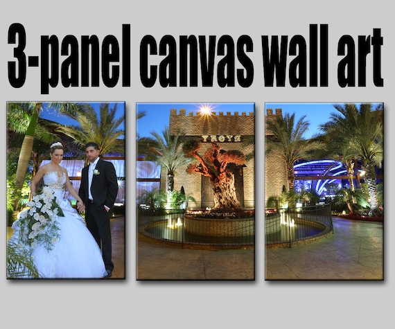 3-panel custom canvas Wall Art from your photos