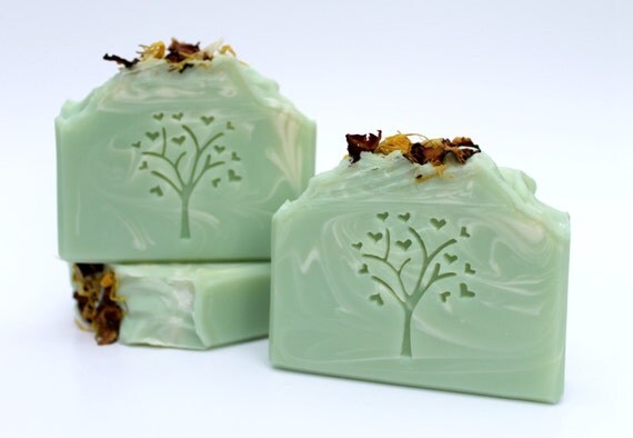 Green Tea Cold Process Soap, Handmade Soap, Soap with Avocado Oil, Artisan Soap, Body Soap Bar, Green Tea Soap, Spa Soap Soap