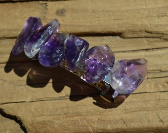 Purple Amethyst Hair Clip