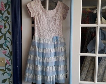 1950s vintage lace party dress!!!