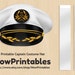 Pilot Costume Hat PRINTABLE Download easy to make Black