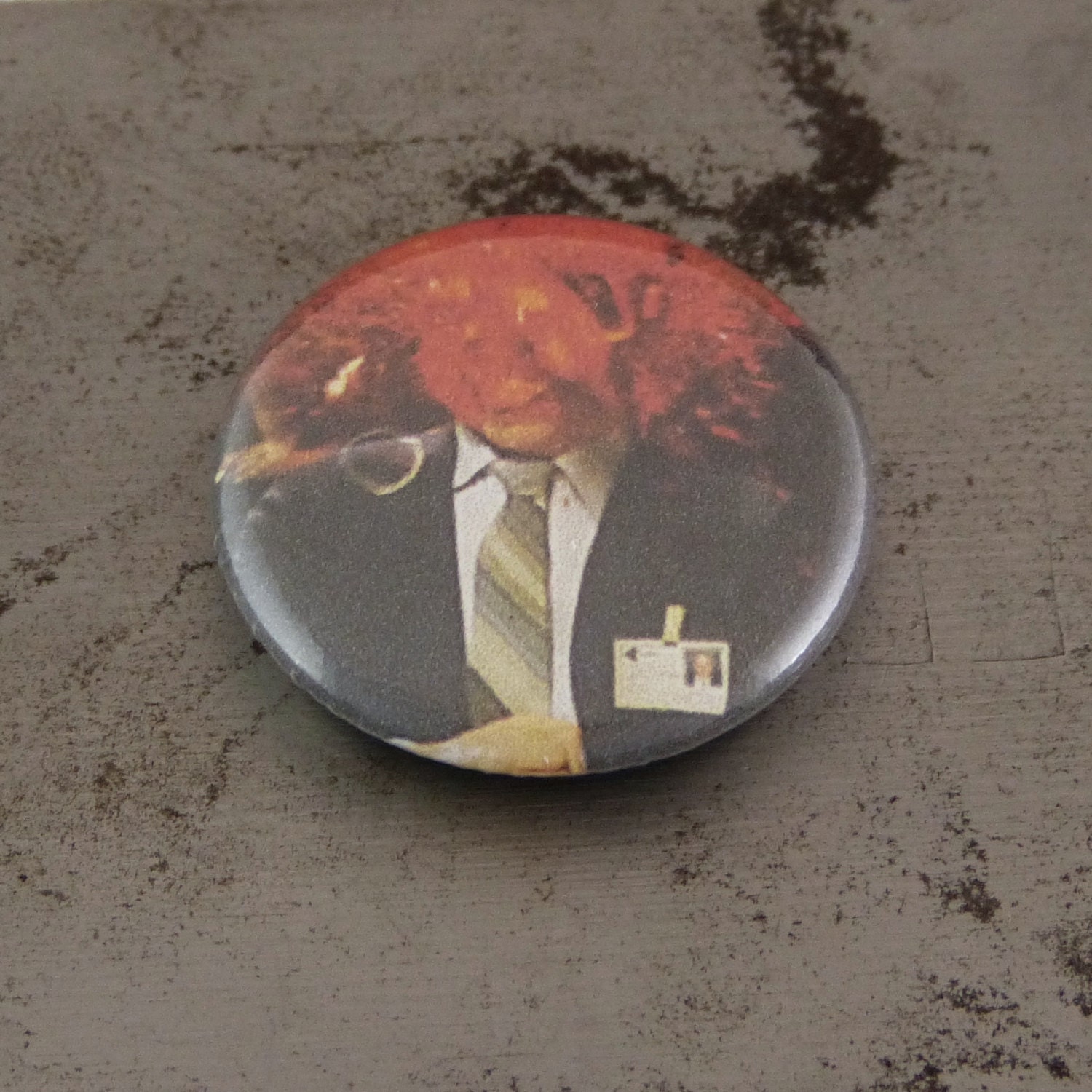 Scanners Head Explosion Mind Blown Horror Button Funny