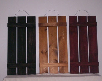 Appy Tri-Slat Shutter, Decorative Shutter, Mini Wood Shutter