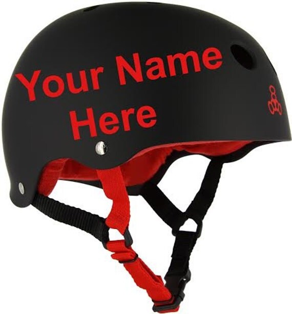 Custom Name & Number Roller Derby Helmet Sticker