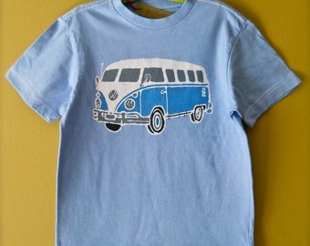 batik t shirt hippie camper hand painted & hand dyed lavender - Kids ...