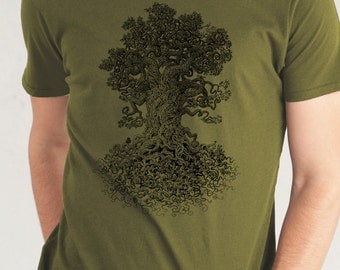 Nature Lover Gift - Tree Shirt - Nature Shirt - Men's Tshirt - Men's Gift - Graphic Tee - Enchanted Forest