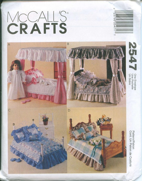 McCalls 2547 American Girl 18 Inch Doll Furniture Sewing
