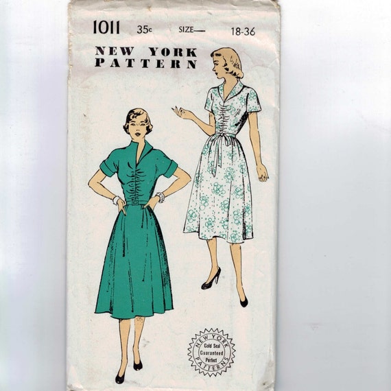 Sewing Patterns York | 1950s vintage sewing pattern new york 1011 by Sewing Patterns York | 1950s vintage sewing pattern new york 1011 by