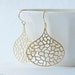 LAST ONE Leaf Gold Dangle Earrings