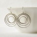 Silver Circle Dangle Earrings