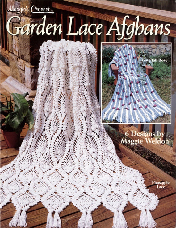 Download Garden Lace Afghans Crochet Pattern Leaflet PDF