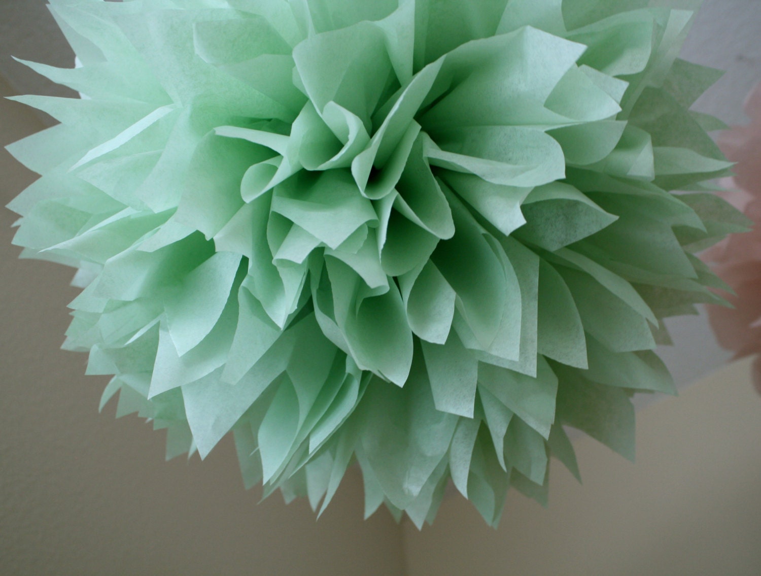 CELEDON Tissue Paper Pompom Vintage Romantic Boho Wedding CELEDON Tissue Paper Pompom Vintage Romantic Boho Wedding