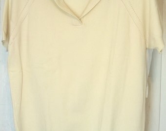 Vintage 1950s Shirt by Designers Originals, Vented Stitching Golf Ban Lon