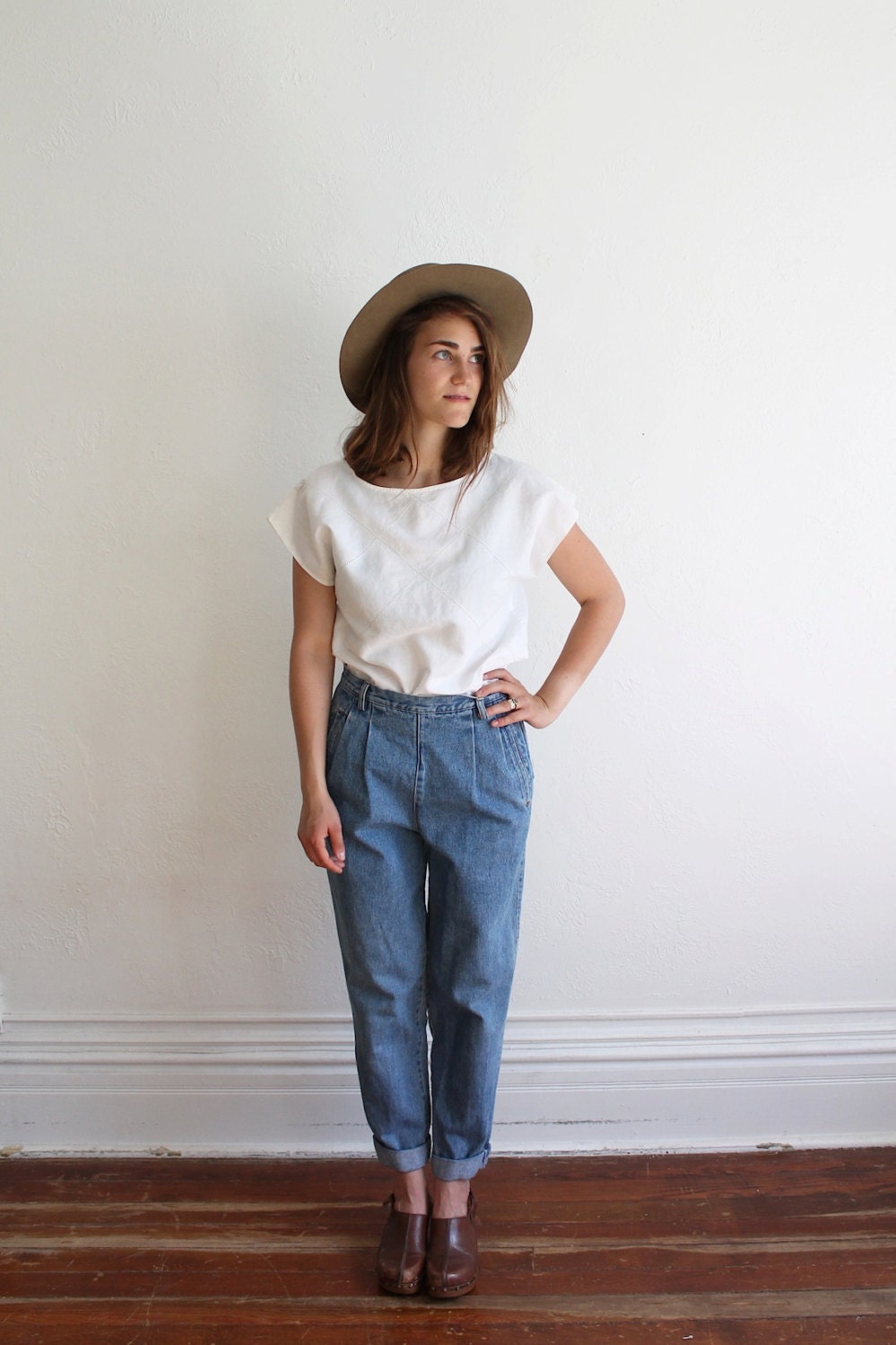 Vintage 90s High Waisted Peg Leg Blue Jeans | Women’s 6 – Etsy finds