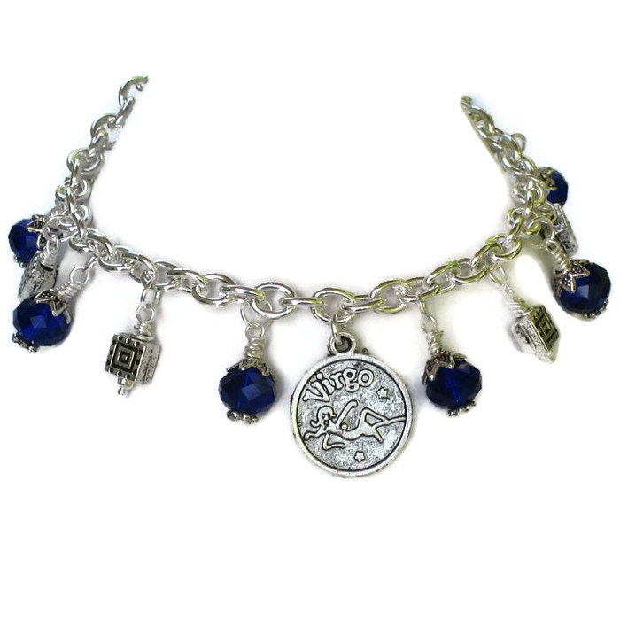 Virgo Zodiac Charm Bracelet August September Birthday Gifts