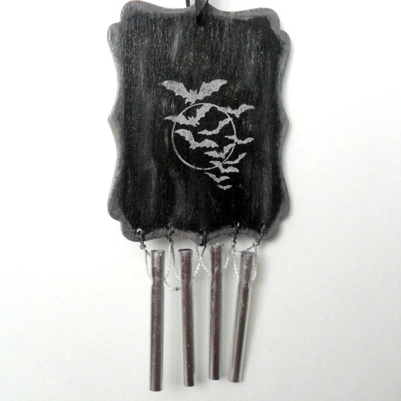 Gothic Wind Chimes Rocketshotz Gothic Wind Chimes Garden Bat Decor