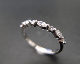 marquise wedding ring in 14k white gold marquise diamond ring diamond wedding band - Marquise Wedding Rings marquise wedding ring in 14k white gold marquise diamond ring diamond wedding band - Marquise Wedding Rings