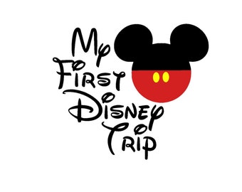 Download My First Disney Trip Mickey Iron On Vinyl Decal