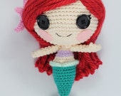 PATTERN: Little Mermaid Crochet Amigurumi Doll