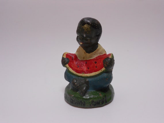 Black boy watermelon paperweight 05 image