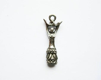 2 Goddess Charms in Silver Tone - C1043