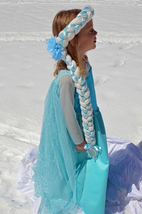 elsa frozen hair wig