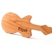 guitar RATTLE - natural and organic wooden toy safe for teething, eco-friendly baby shower gift with homegrown organic finish